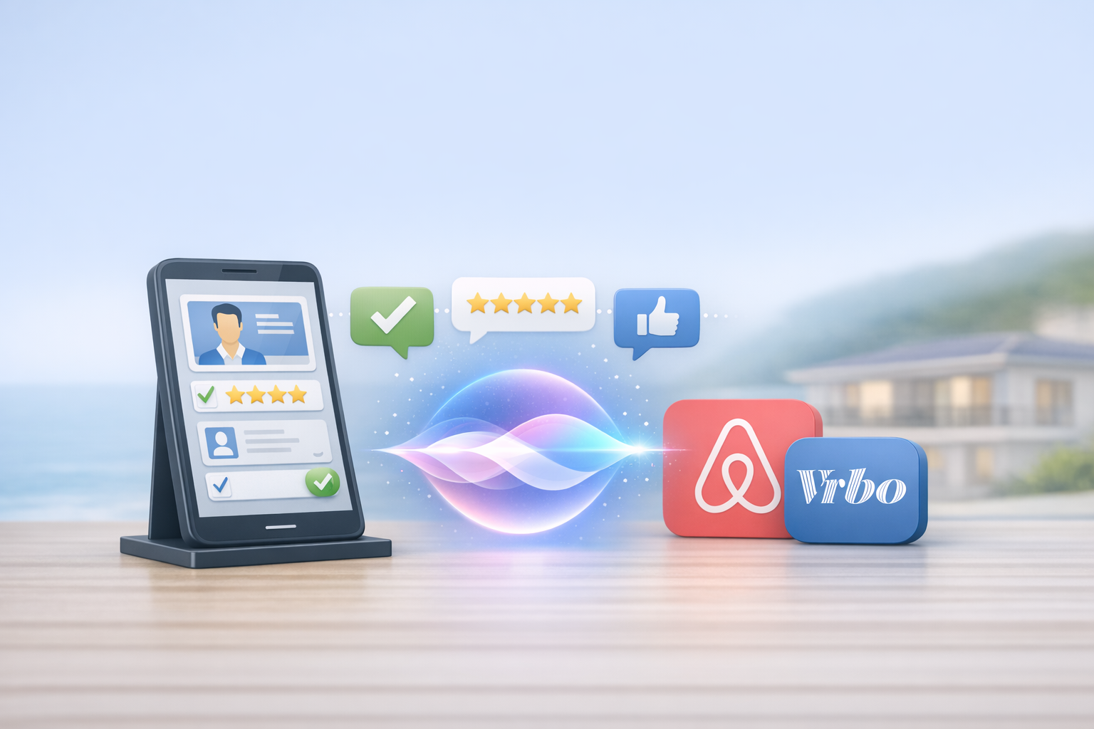 Reseñas automáticas con IA para Airbnb y Vrbo: genera valoraciones en segundos