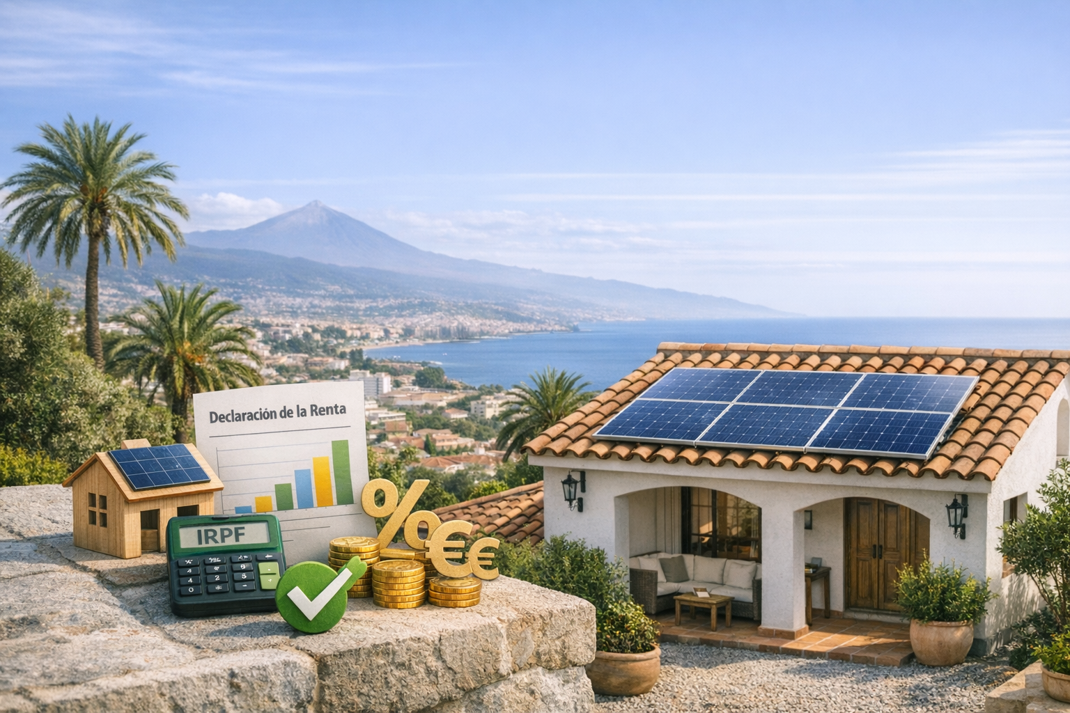 Fiscalidad y Sostenibilidad: Cómo la Instalación Solar en tu Vivienda Vacacional Canaria Optimiza tu Declaración de Renta